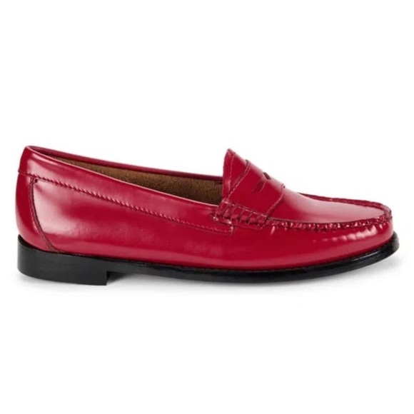Red Leather Loafers - Picture 6 of 6